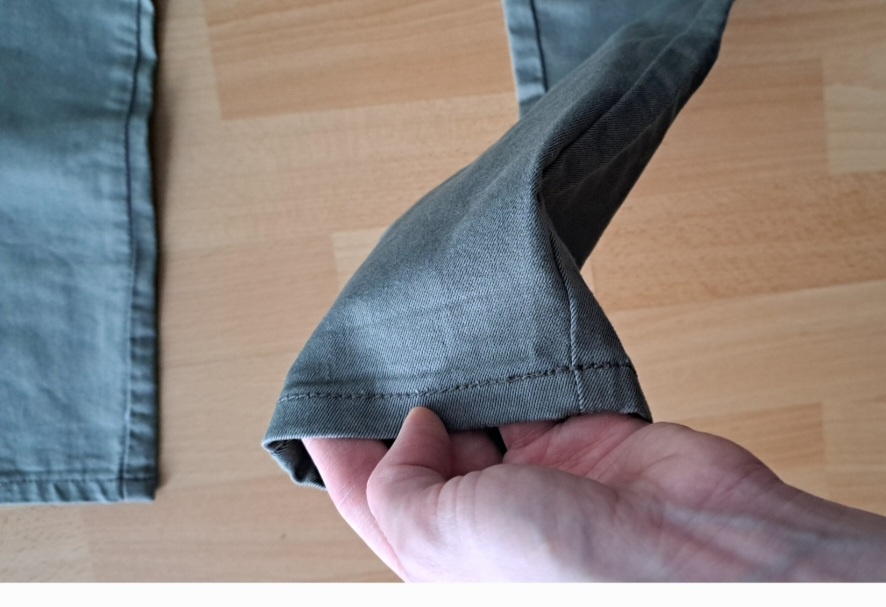 Nové olivové nohavice dievčenské dámske XS - 5