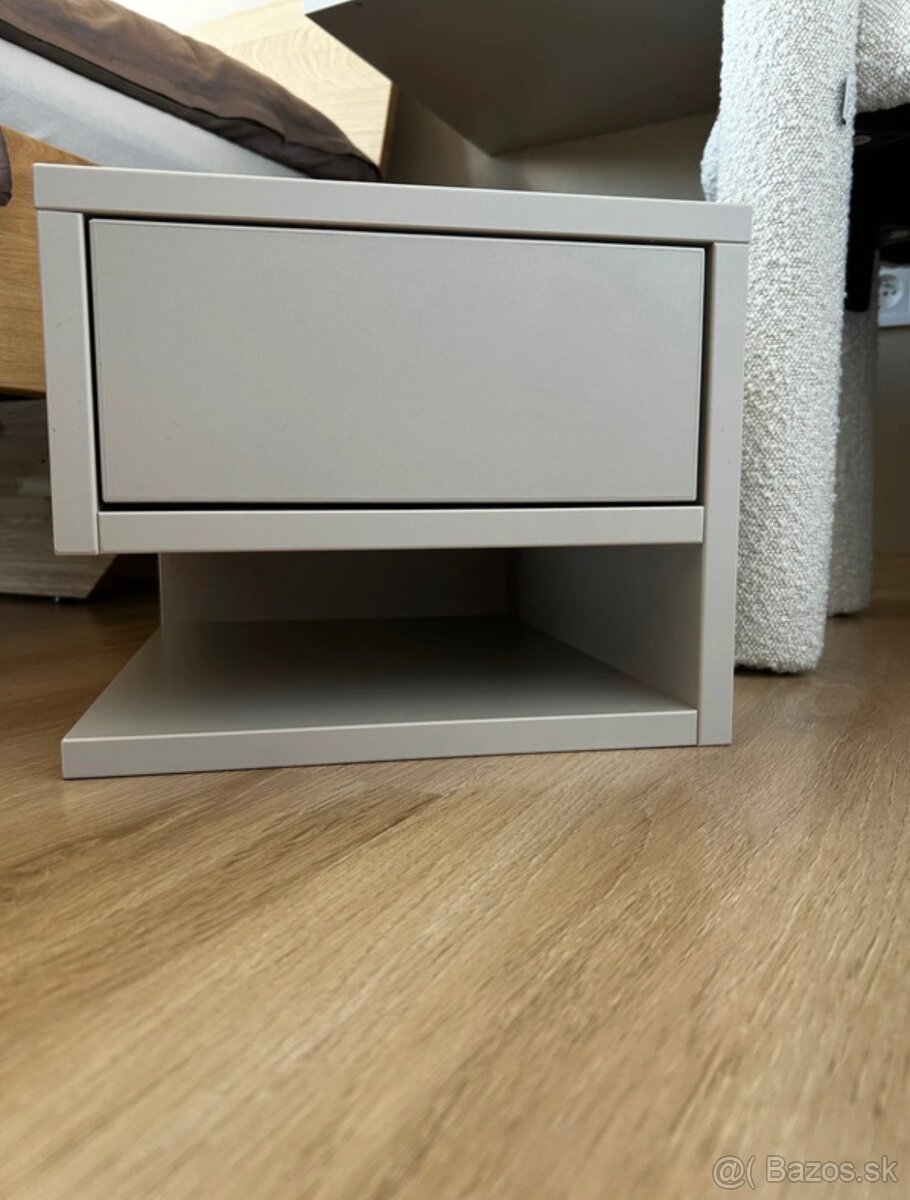 Nočný stolík kašmírovo sivá - 5