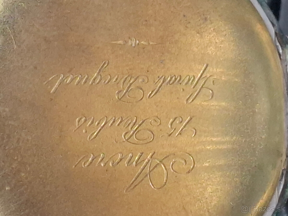 Predám funkčné starožitné strieborné vreckové hodinky REVUE - 5