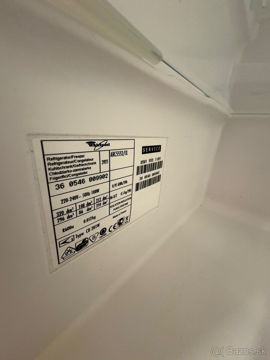Chladnička s mraznickou Whirlpool - 5
