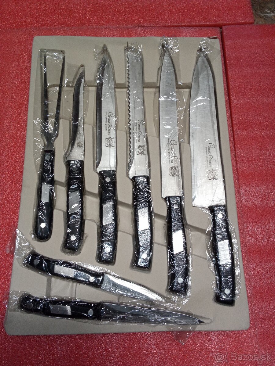 Príbor v drevenej truhlici + sada nožov - 5