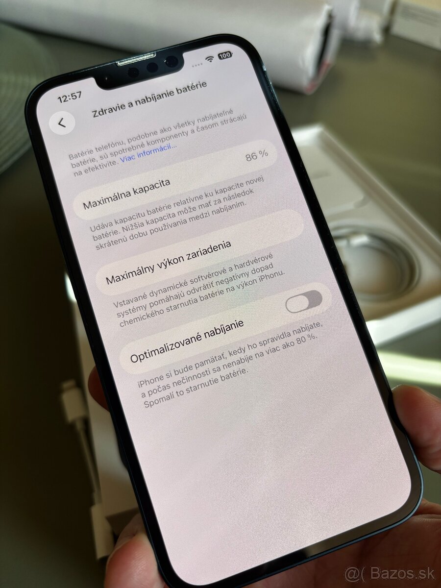 Apple iPhone 13 128GB Midnight – TOP stav 100% - 5