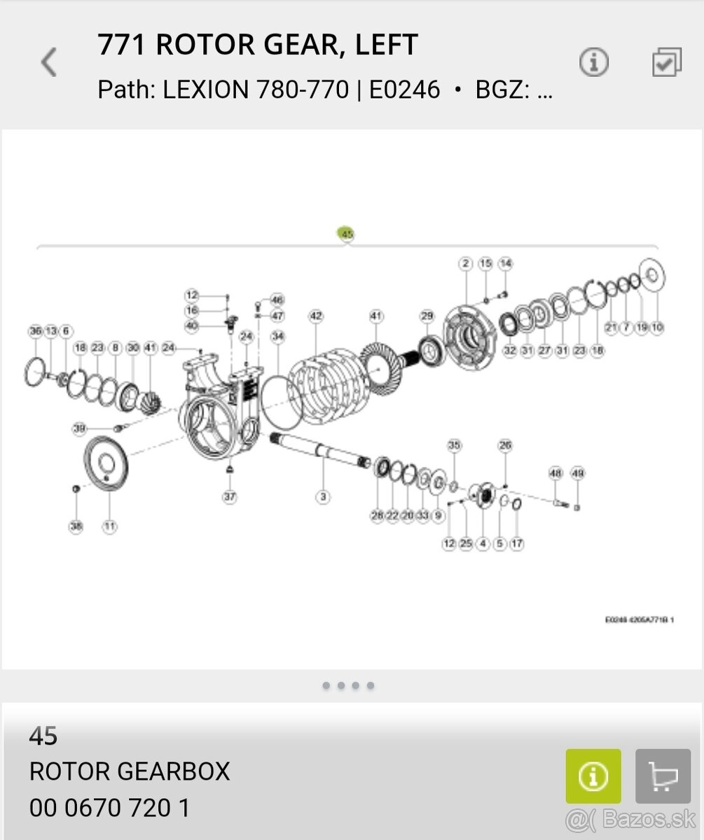 Lexion rotorove prevodovky - 5