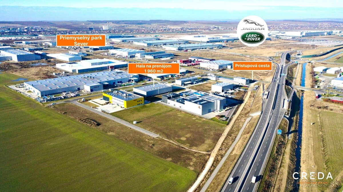 CREDA | prenájom 1 960 m2 skladová hala, Nitra - priemyselný - 5