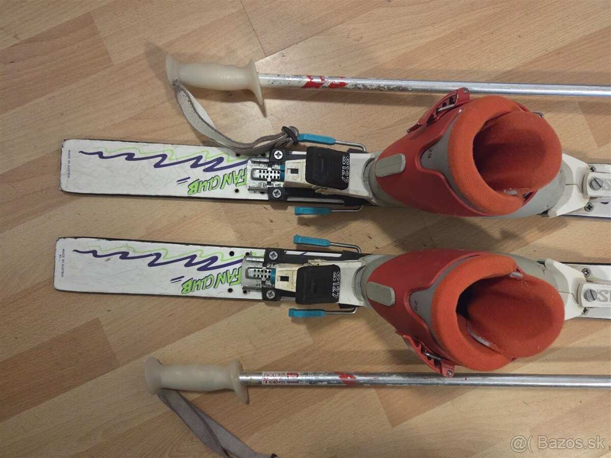 Detské lyže 100 cm s lyžiarkami - 5