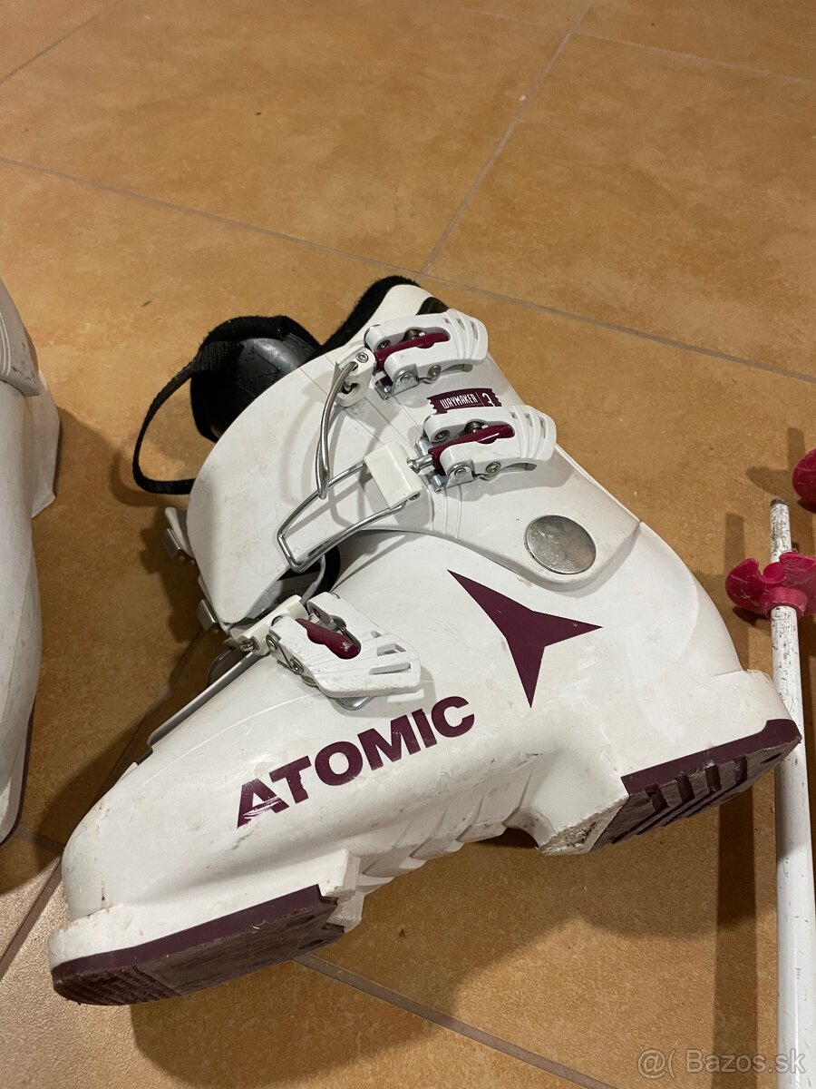 Detské lyže 120cm + lyžiarky - 5