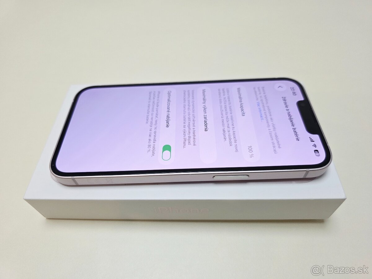 APPLE IPHONE 13 PINK TOP STAV,BATERKA 100% - 5