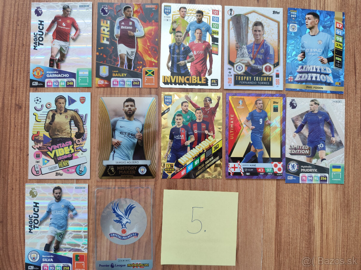 Futbalové kartičky - vzácnejšie - 5