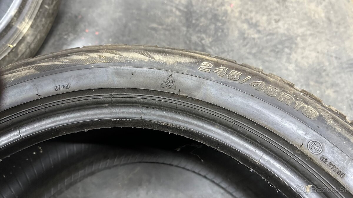 Predám zimné gumy firestone 245/45R18 - 5