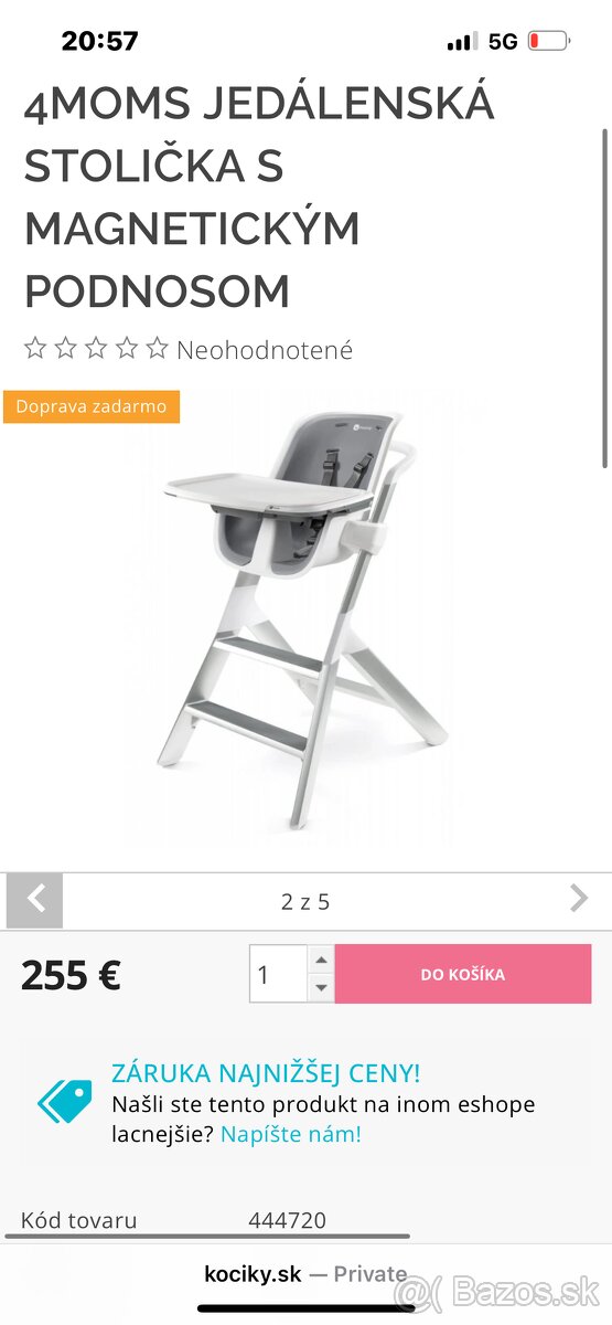 4MOMS JEDÁLENSKÁ STOLIČKA - 5