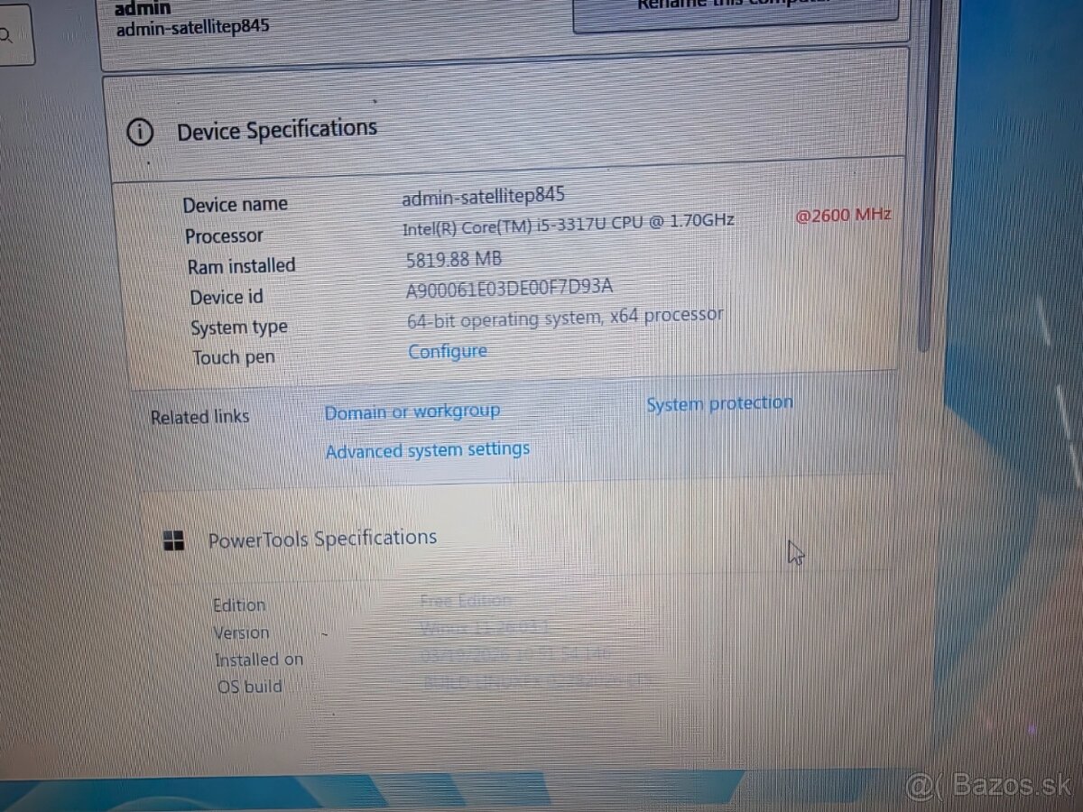 Toshiba Satellite P845-S4200 - 5