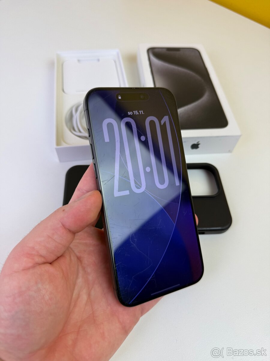 Predam vymenim Iphone 15 Pro Max 256GB čierny - 5