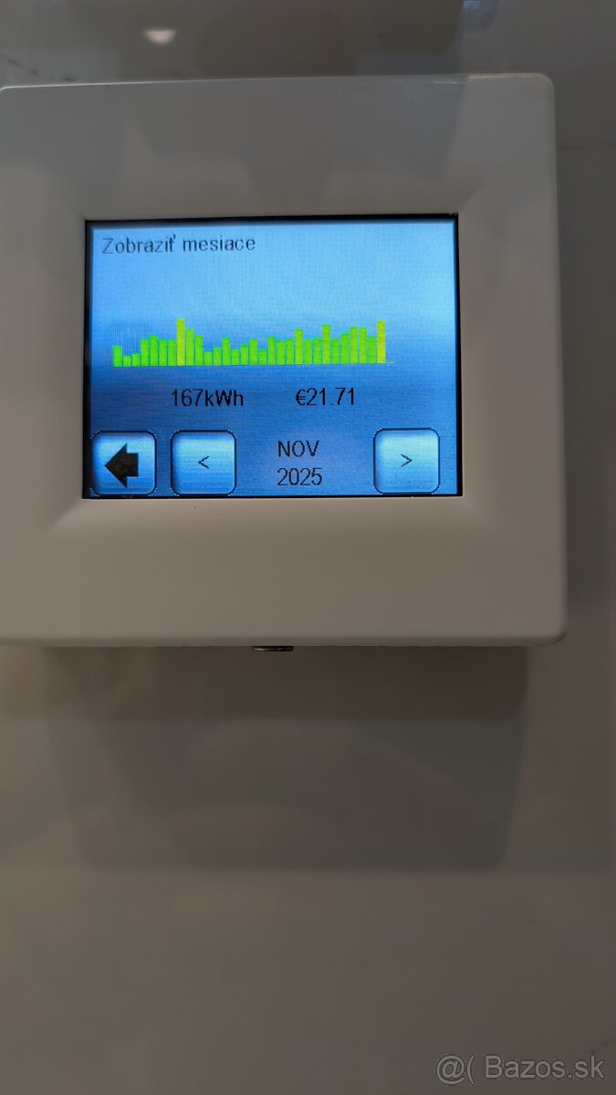Termostat (dotykový),Programovateľný, priestor + podlaha - 5