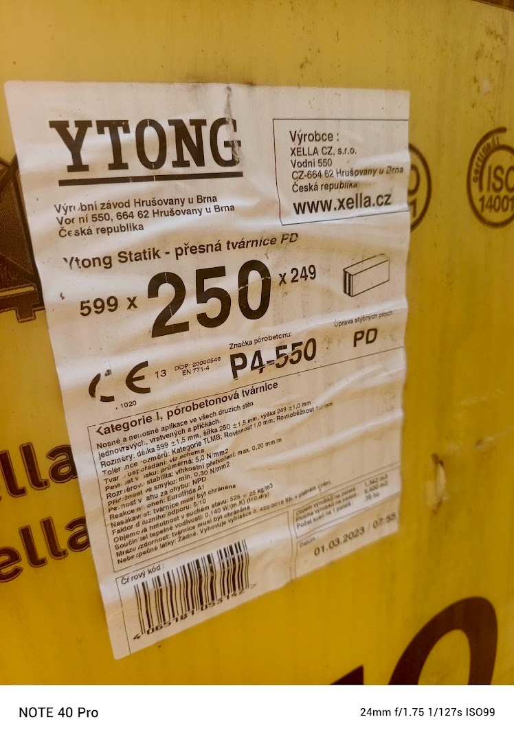 Tvárnice,preklady YTONG na stavbu kompletného rodinného domu - 5