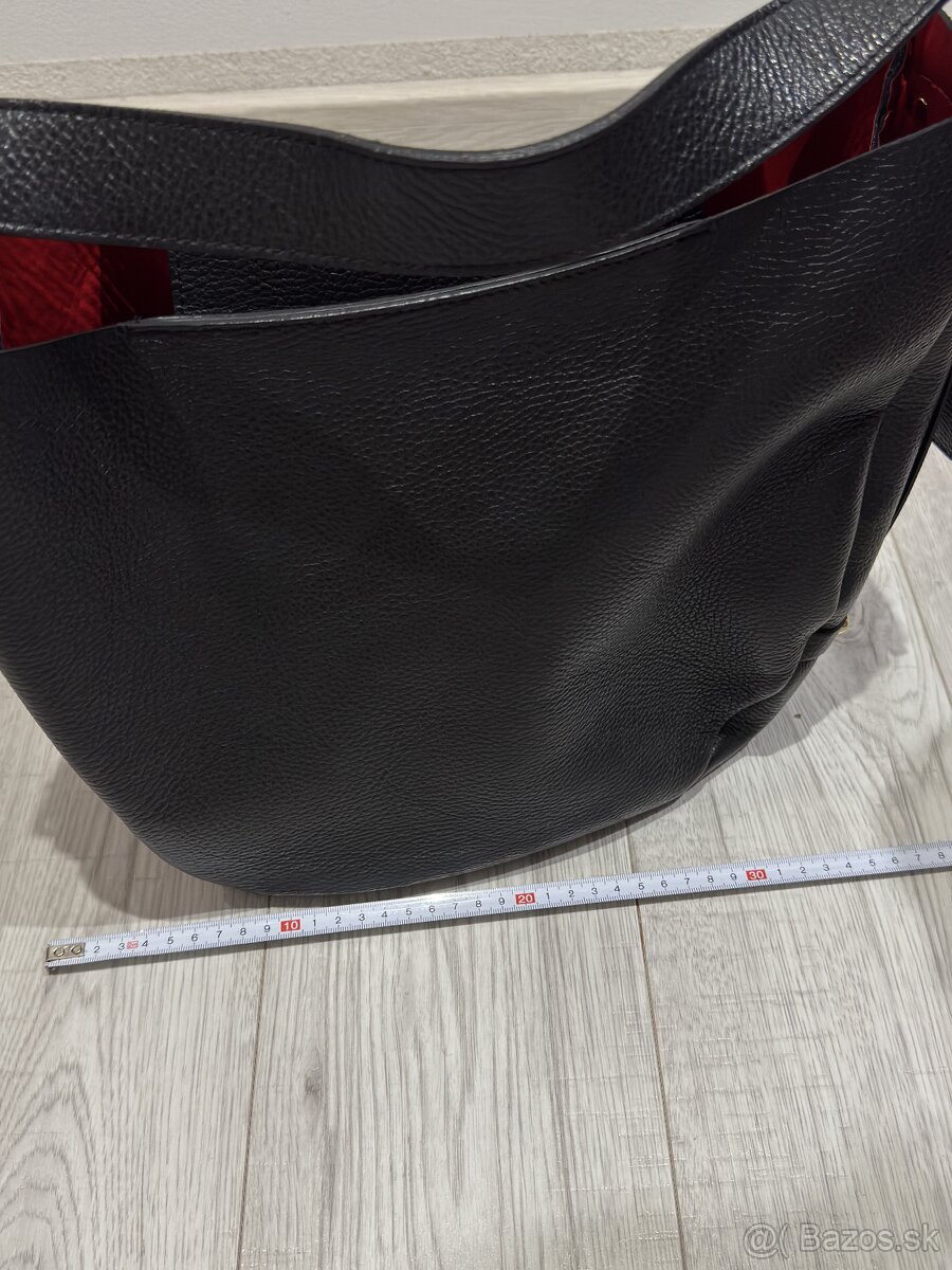 Kožená kabelka bez značky - 5