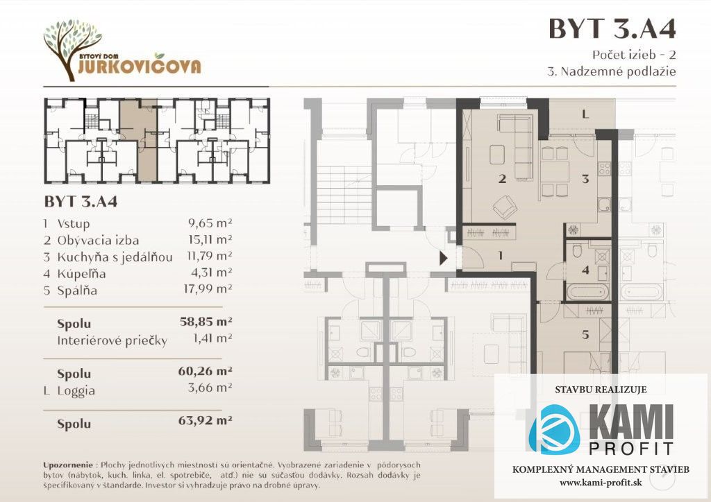 Jurkovičova Nitra – priestranný 2i byt - 5