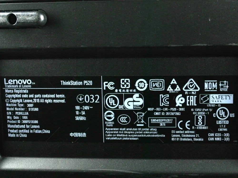 Lenovo P520 - W-2133, RTX A2000, 32GB, 512GB NVMe, ZÁRUKA,OS - 5