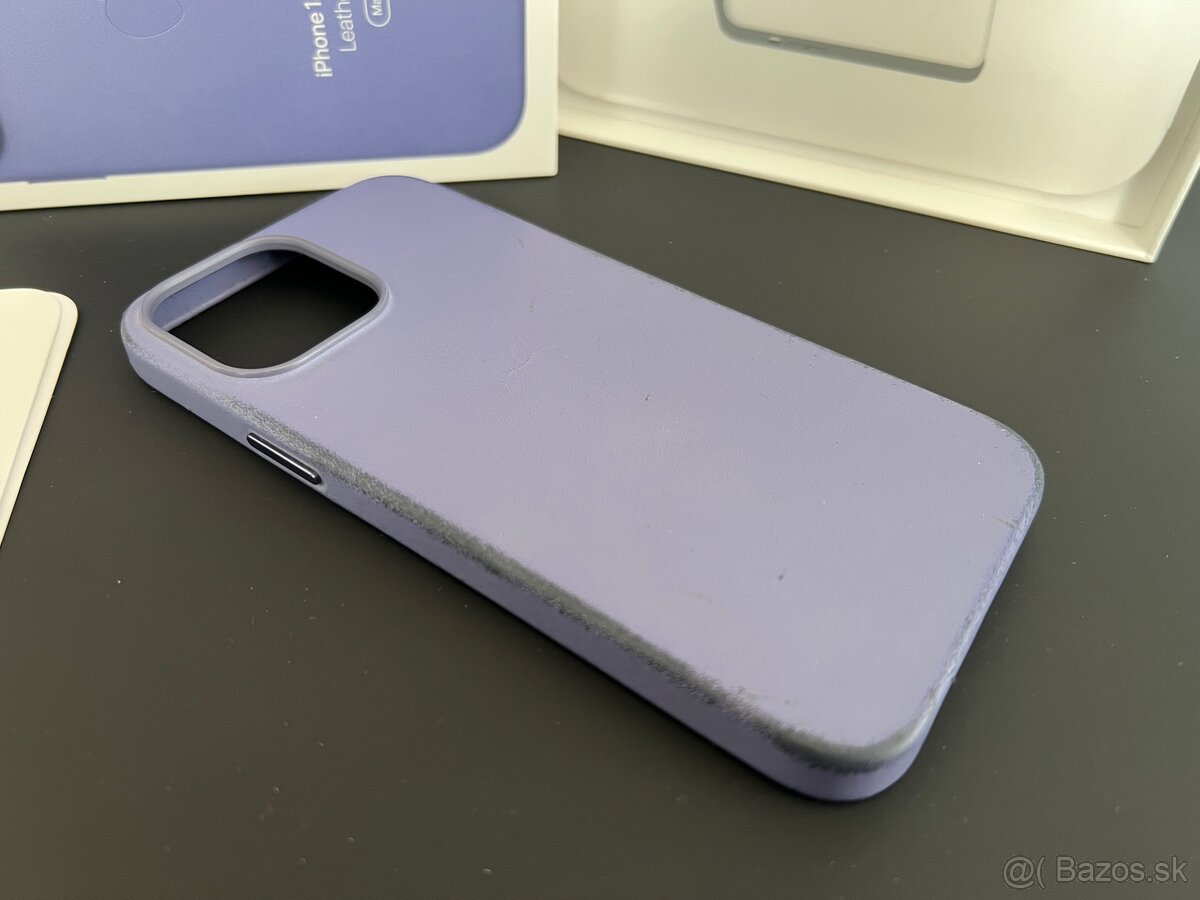 Kozeny kryt iPhone 13 Pro Max Leather Case Wisteria - 5