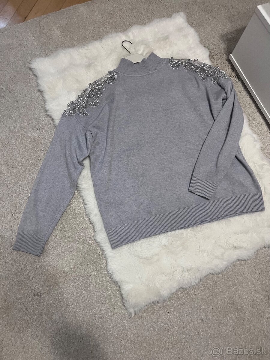 Dámsky sivý sveter - 5