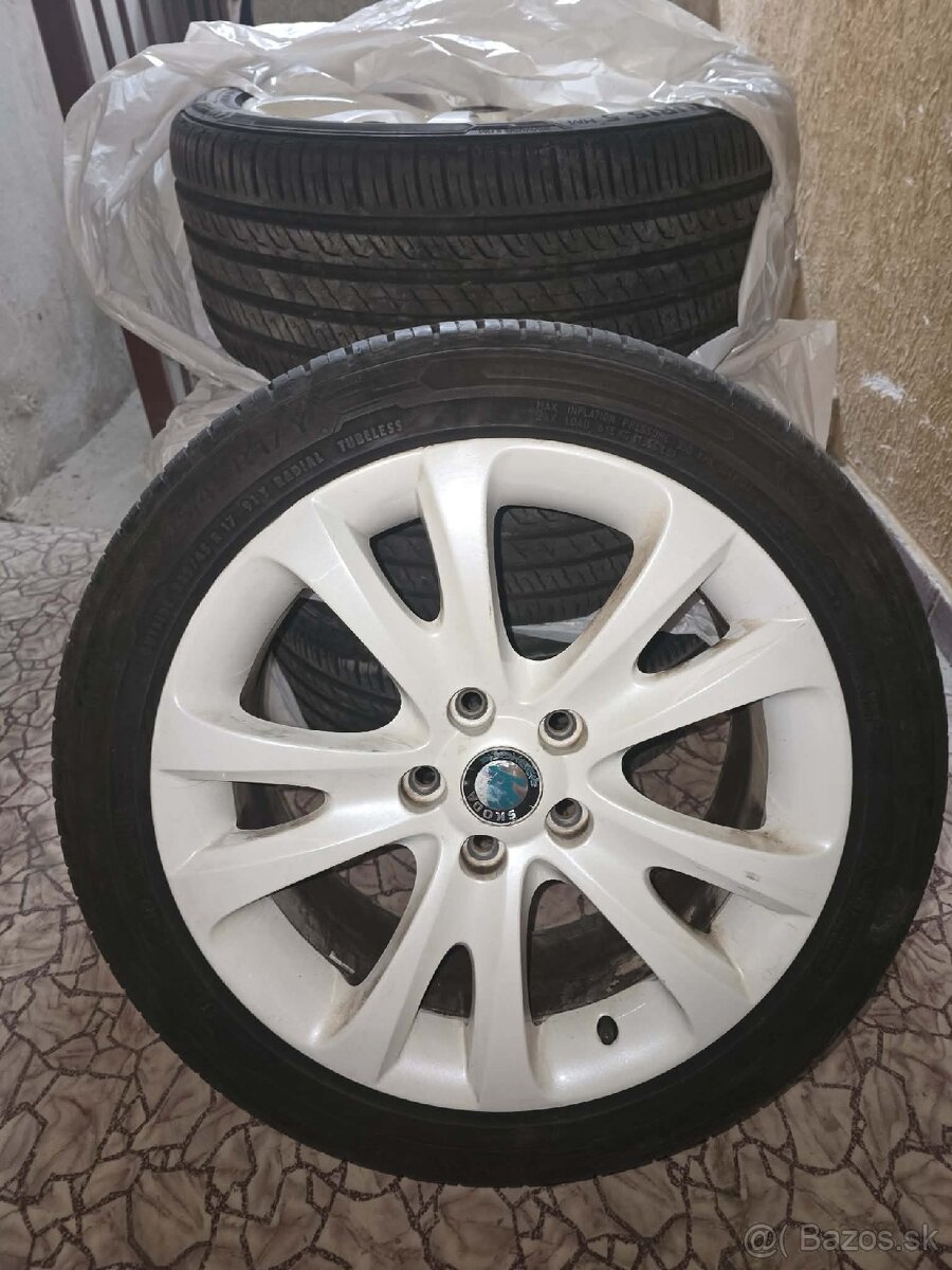 Škoda Superb elektróny 5x 225/45 R17 - 5