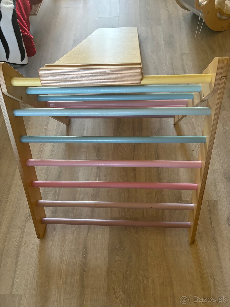 ELISDESIGN trojuholnik Pikler + doska + hojdačka - 5