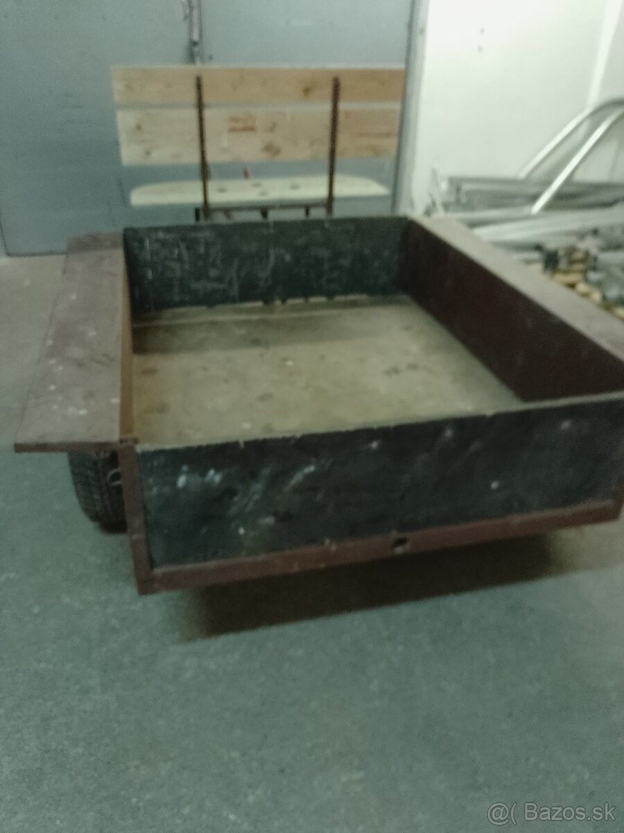 Masivní vozík,vozíček,vlečka domácí výroby,jako vari - 5