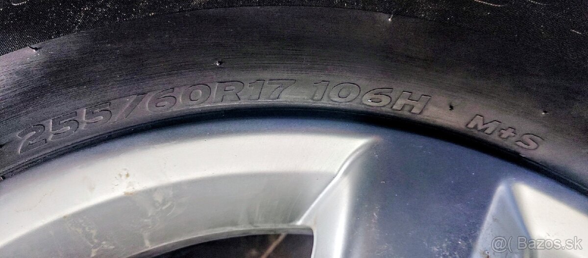Disky na VW Touareg R17+pneumatiky celoročné - 5