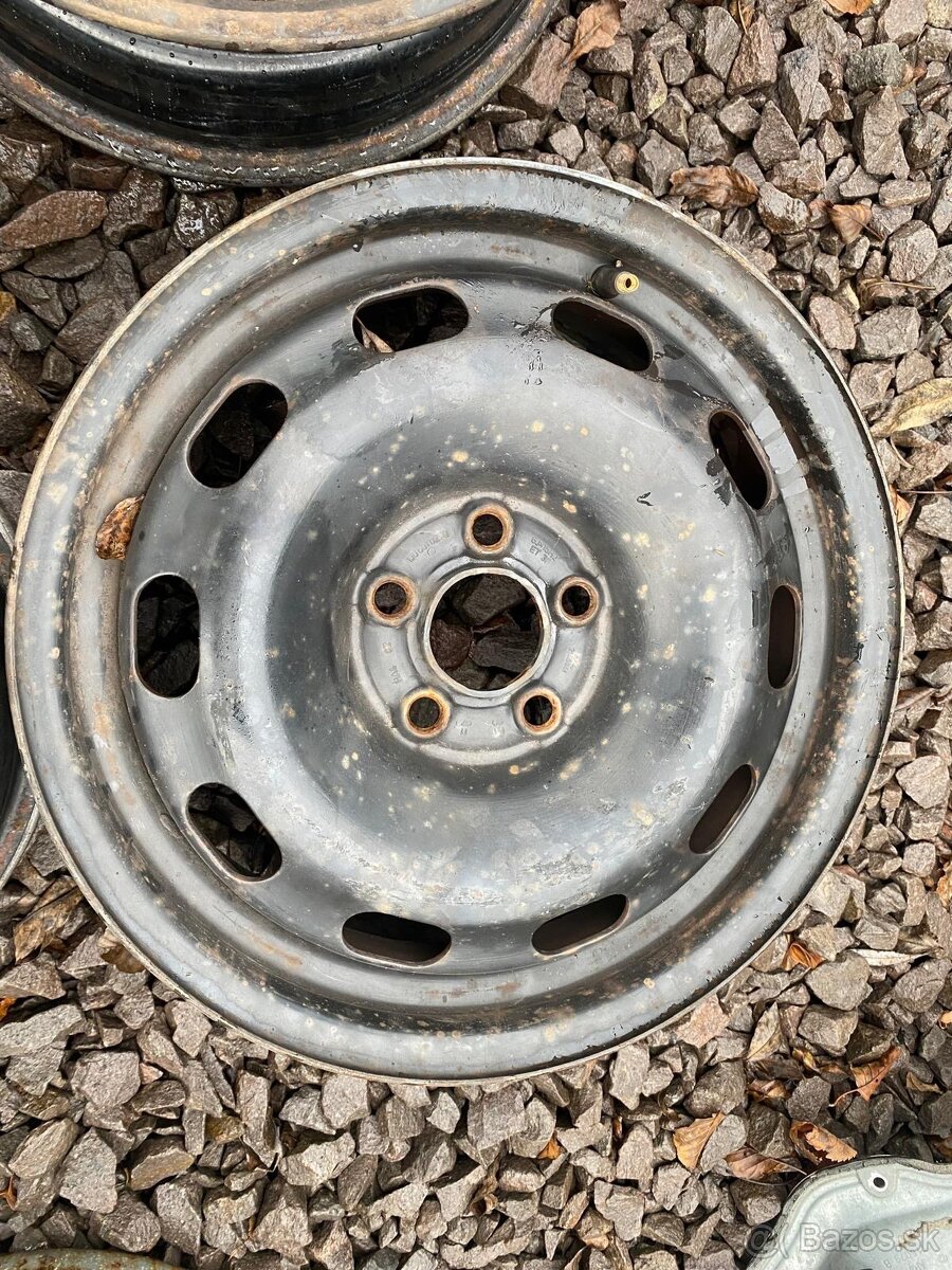 Predám 4ks plechové disky 5x100 R15 - 5