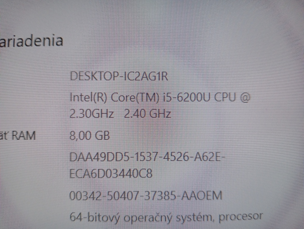 Toshiba Tecra A50 , Intel® Core™i5 , 8gb ram , 256gb ssd - 5