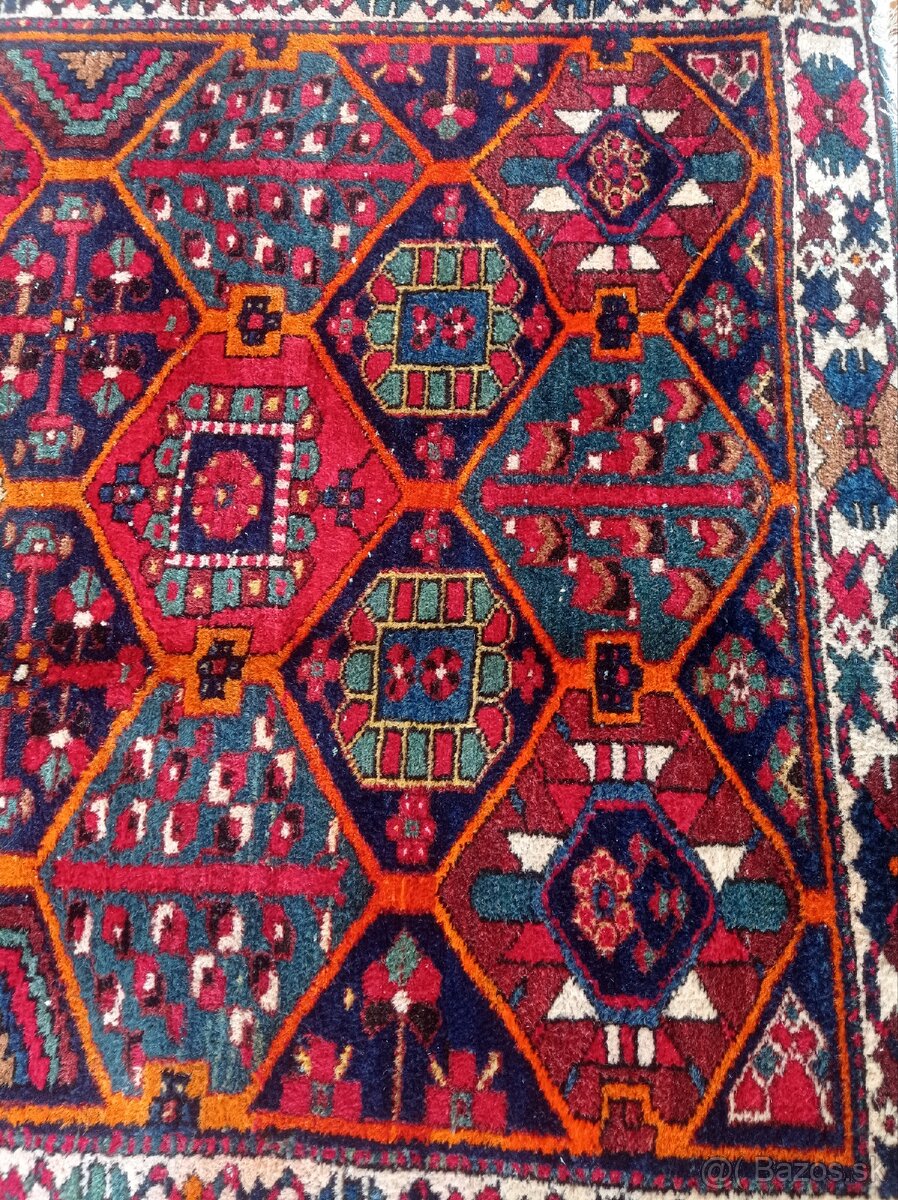 ⭐Starožitný nomádsky Qashqai koberec 215x156 cm⭐ - 5