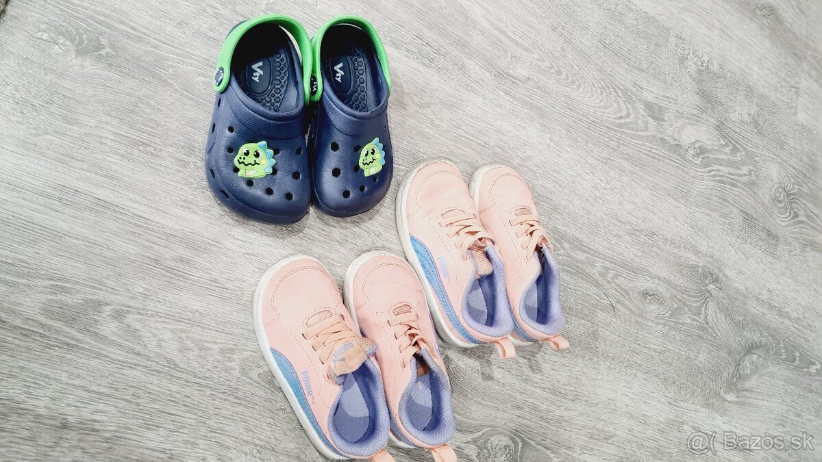 Predám Puma tenisky veľkosť 21 a 22 + darujem vty kroksy - 5