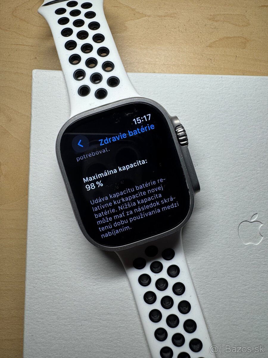 Apple watch ultra 2 zdravie batérie 98% - 5
