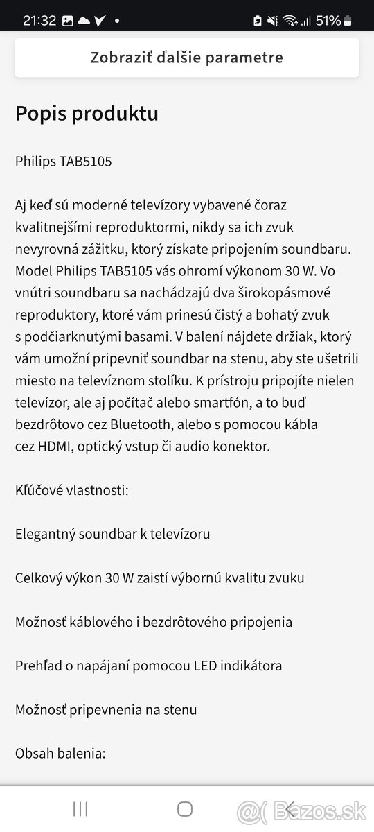 Soundbar PHILIPS - 5