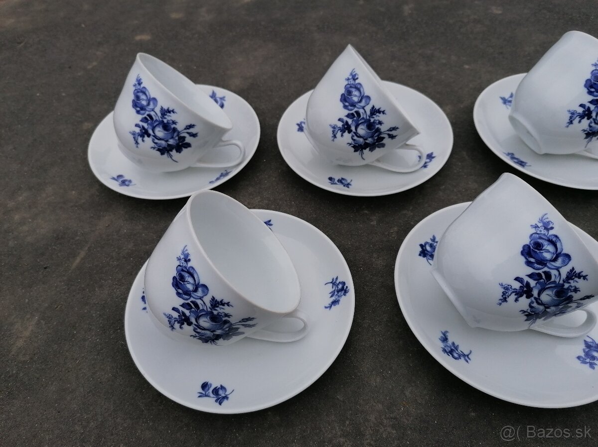 Predám porcelánová sada Modrá ruža - 5