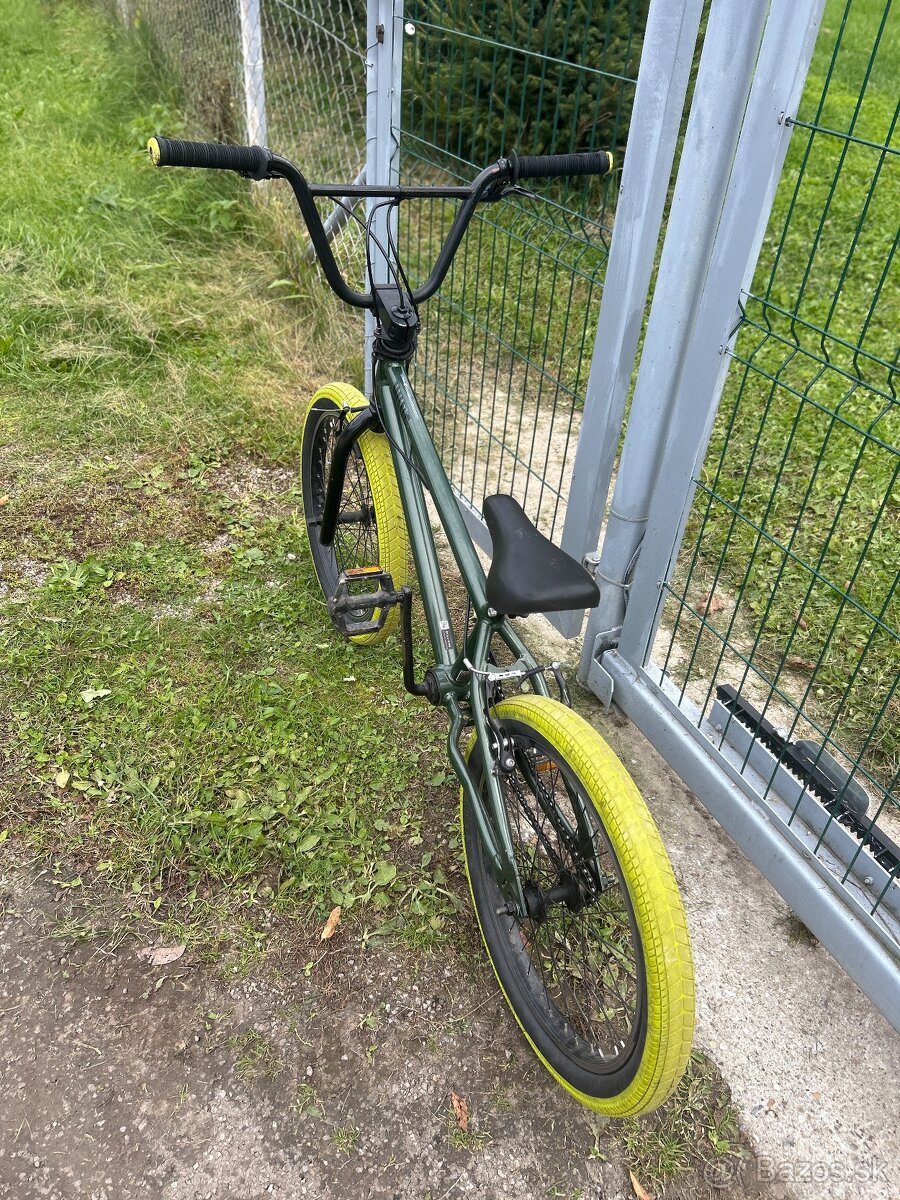 Predám bmx wipe green - 5