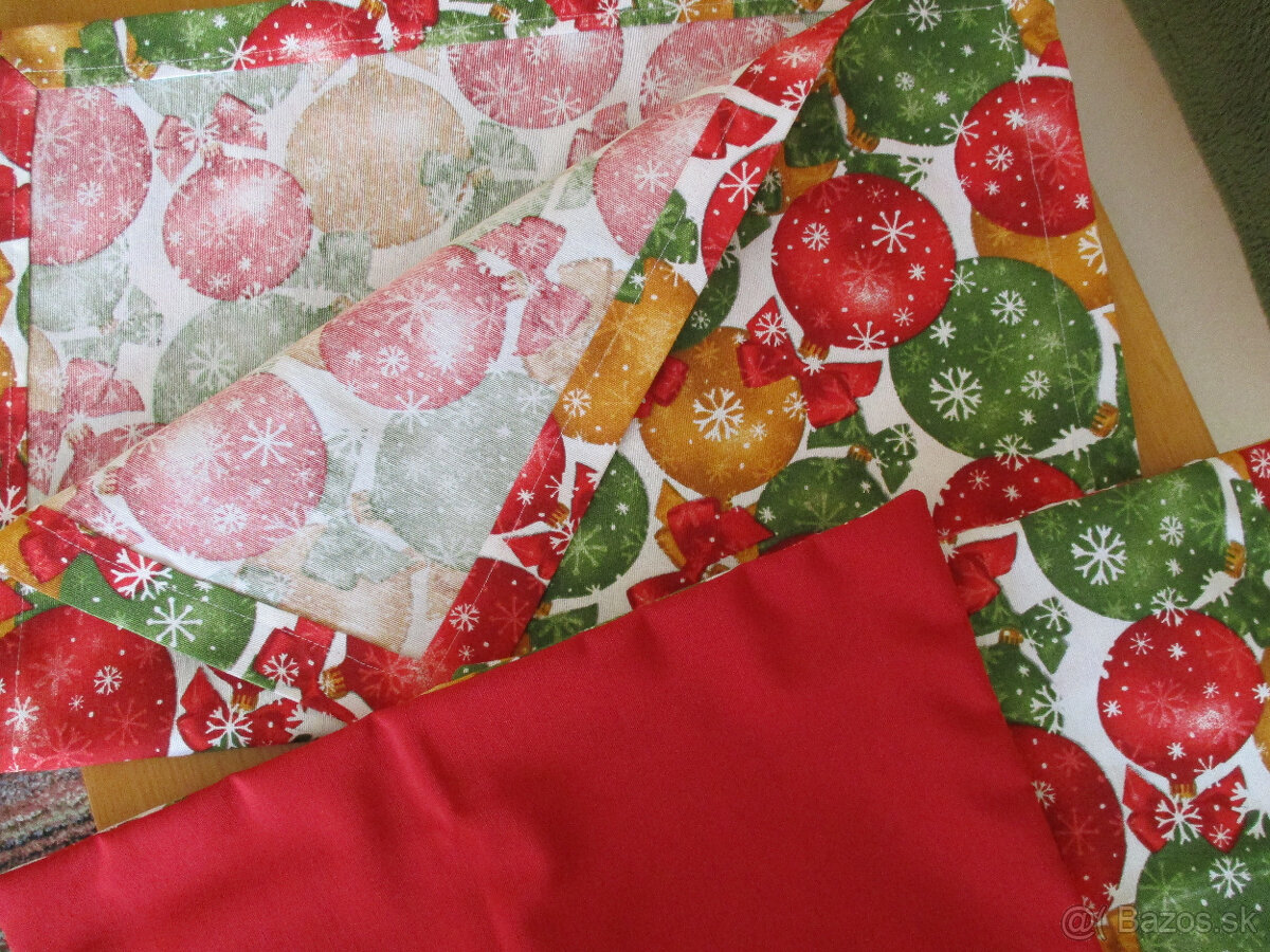 Obliečky a štóla vianočné gule - 5