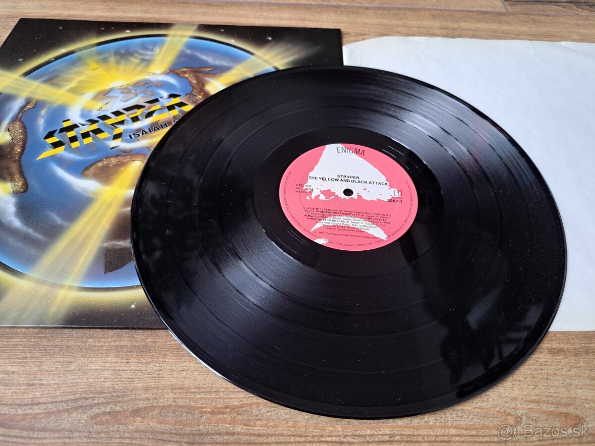 Lp STRYPER - The Yellow and Black Attack - 5