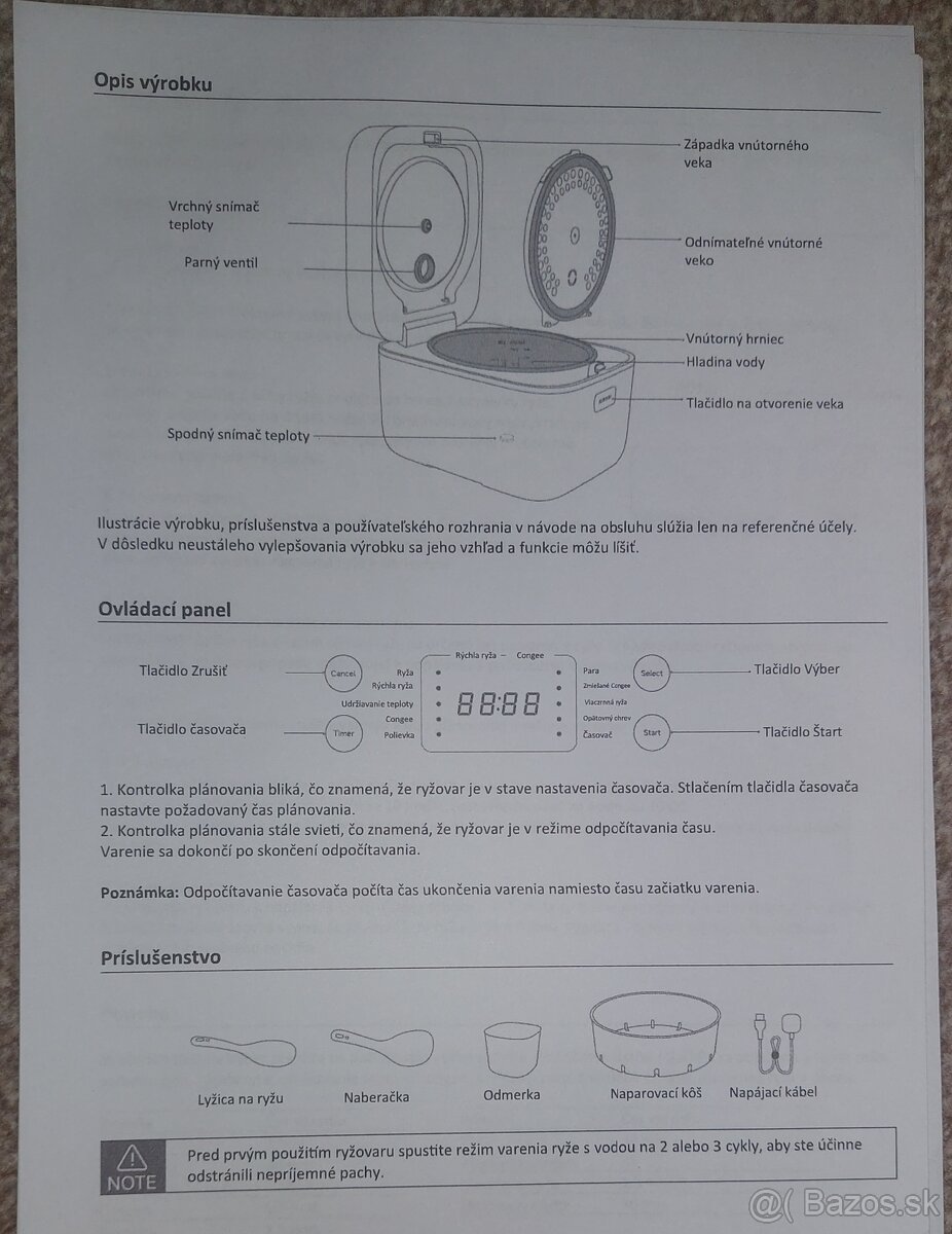 Ryžovar Xiaomi Multifunctional Rice Cooker 4L EU
- 5