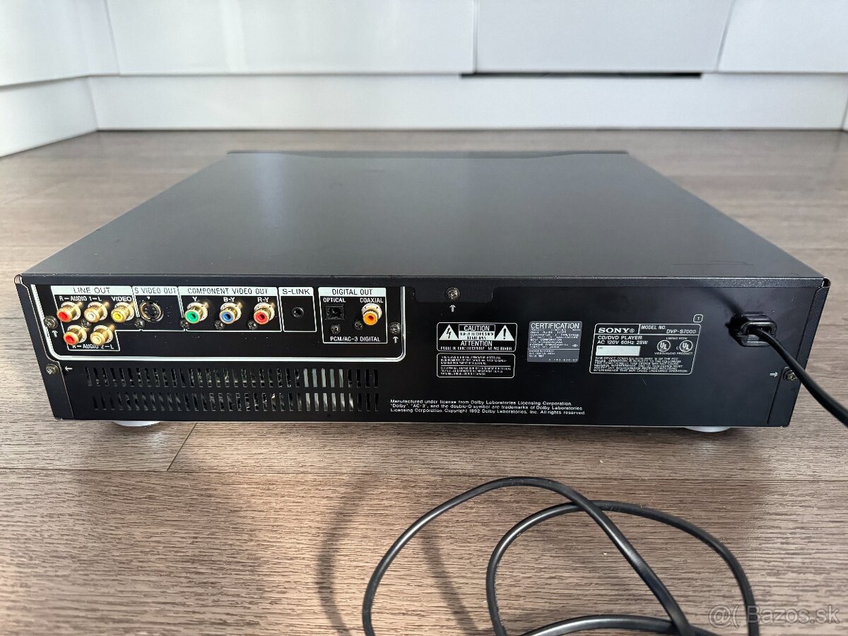 Predám CD, DVD prehrávač Sony DVP-S7000 - 5