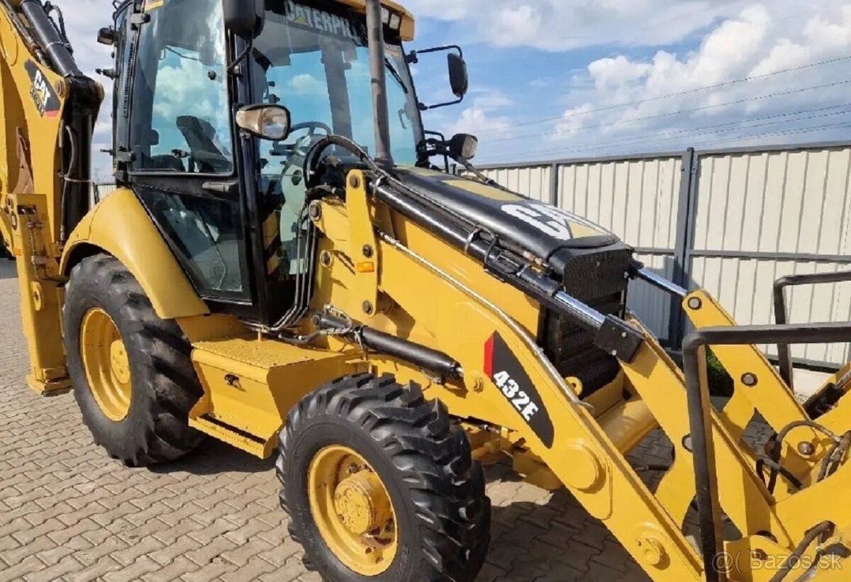 traktorbager•Caterpillar432E•4-valec diesel,89,7 HP-4,4 l - 5