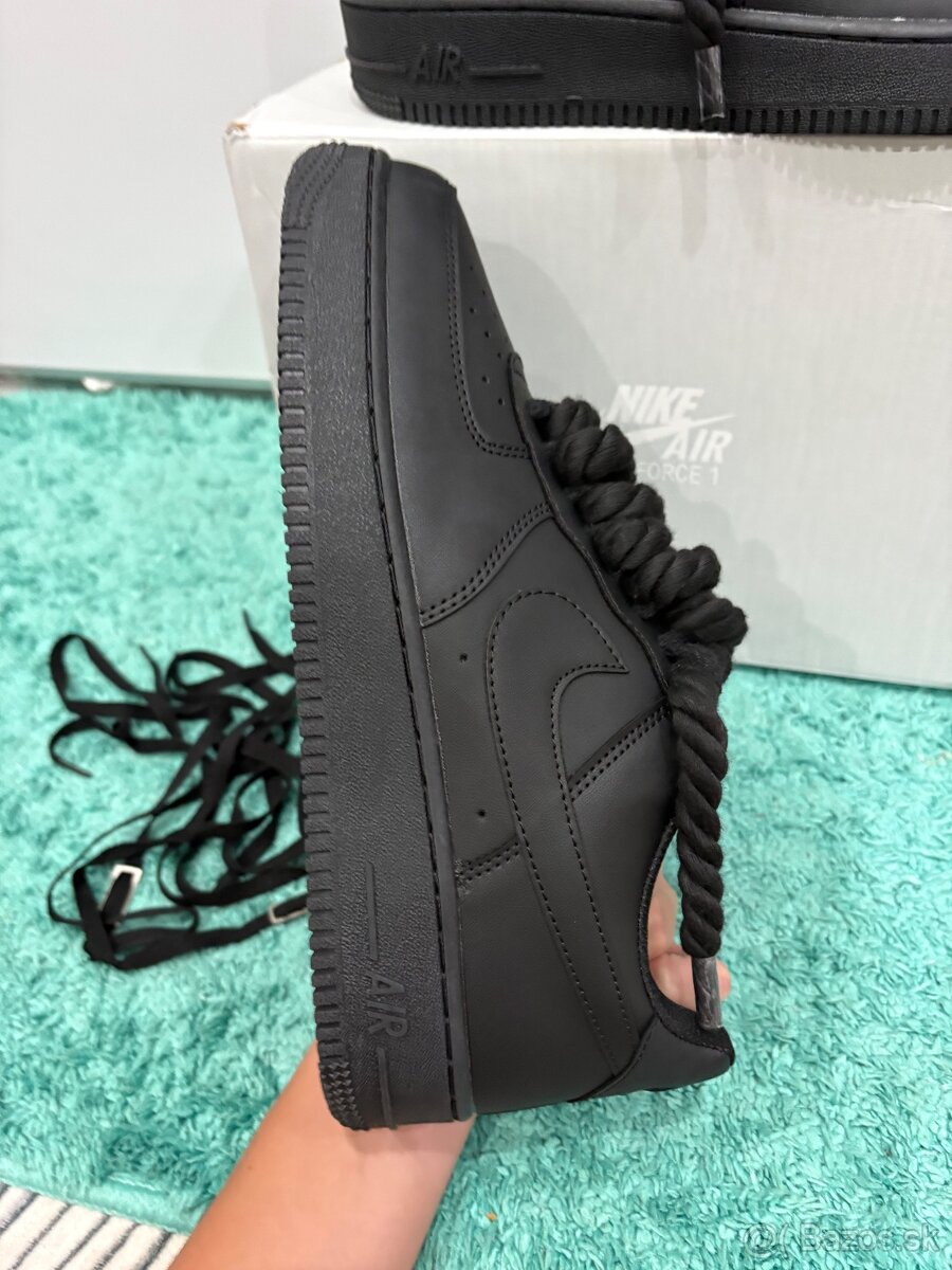 Airforce 1 čierne 44 rope laces - 5