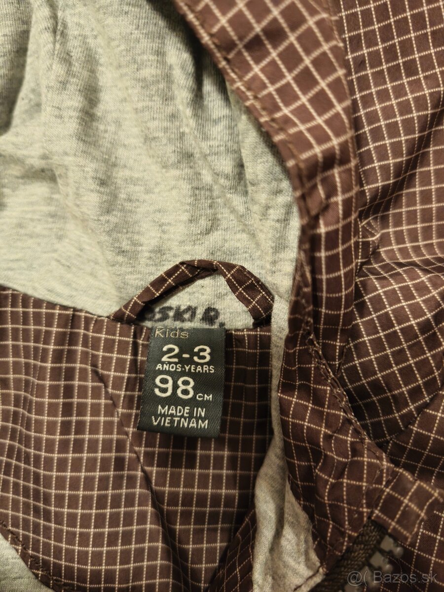 Bunda chlapčenská hnedá (98) - 5
