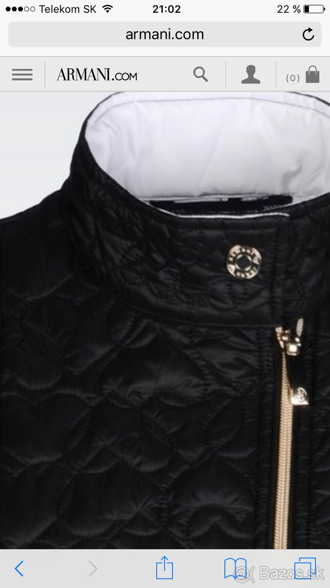 Armani bunda M so srdiečkami čierna - 5