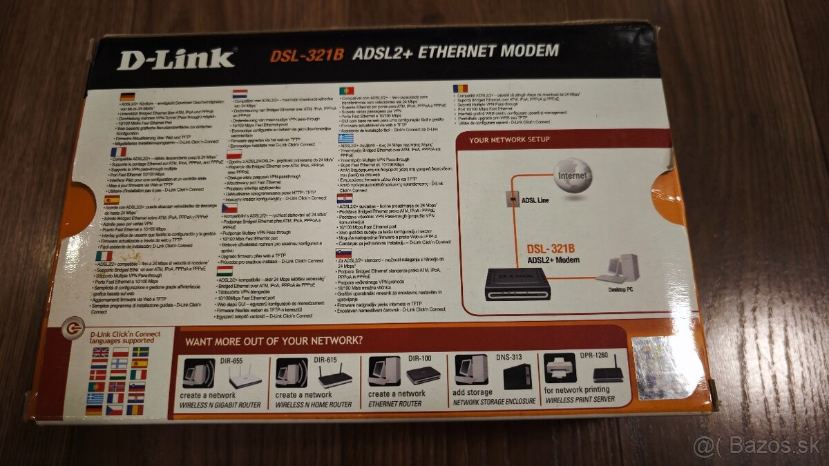 ADSL2+ modem D-Link DSL- 321B - 5