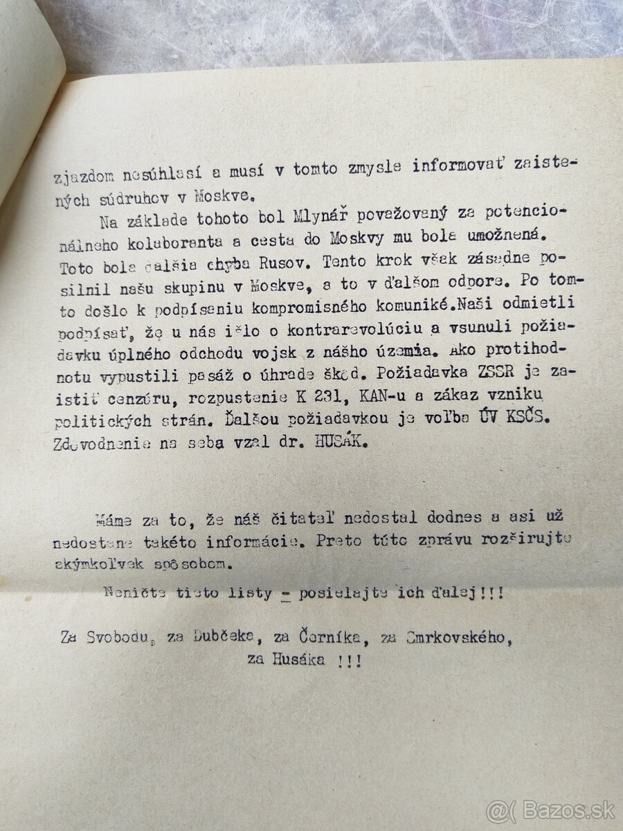 1968 dobový letáčik - 5