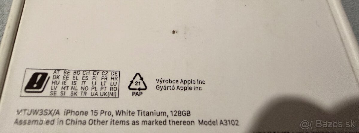 Apple iPhone 15 Pro 128GB White Titanium - 5