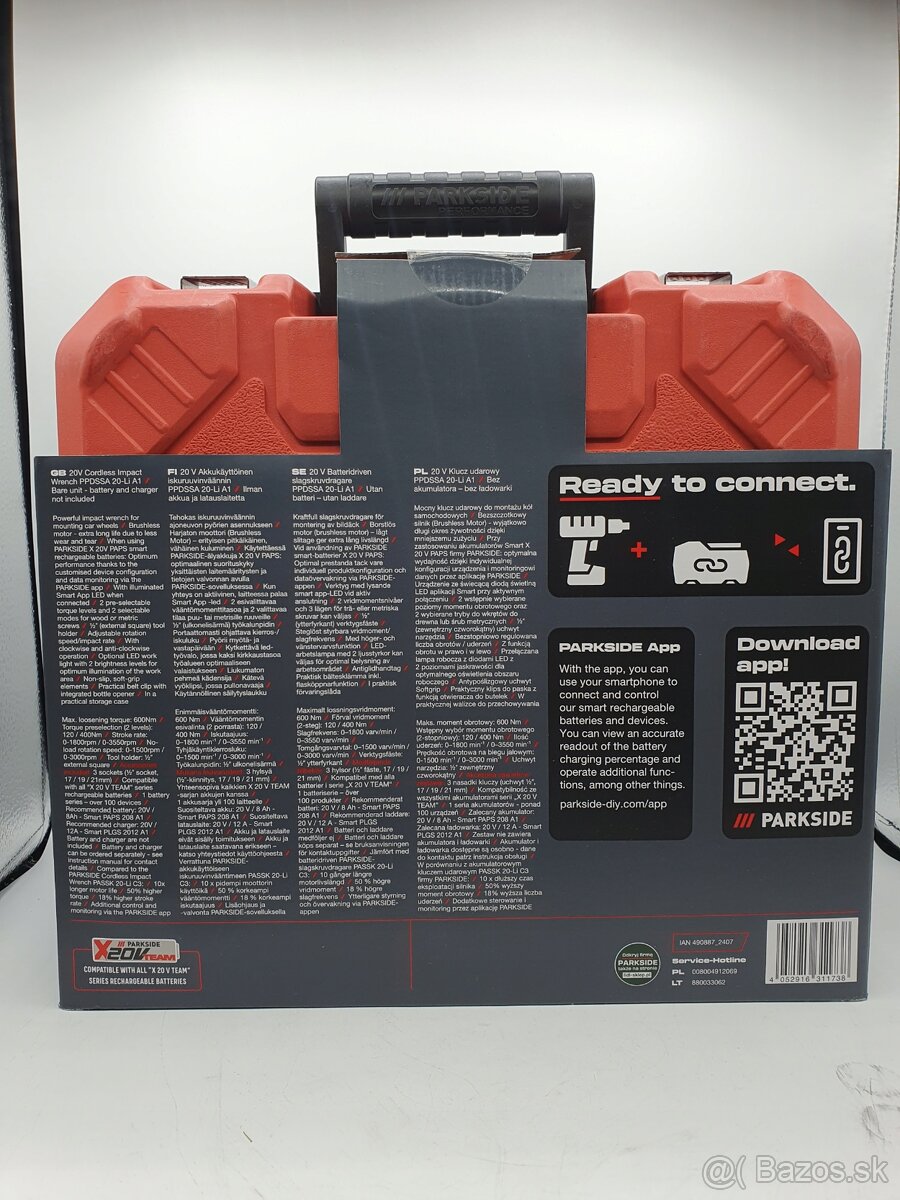 Parkside Performance rázový uťahovák 600 Nm - 5