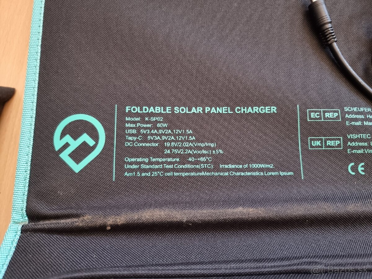 Skladací fotovoltický panel 60w - 5