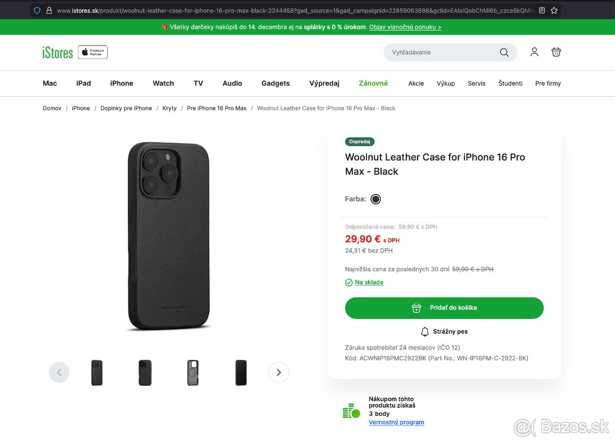 iPhone 16 Pro Max čierny kožený kryt - 5