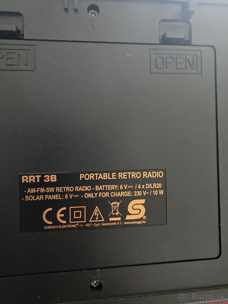 RRT 3B Portable Retro Rádio - 5